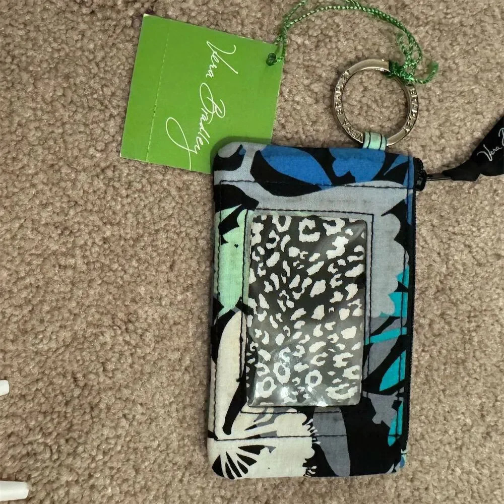 Vera Bradley Women's Camofloral Zip ID Case & Lanyard Holder - Picture 2 of 4